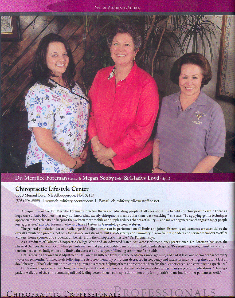 Albuquerque Magazine Article August 2010